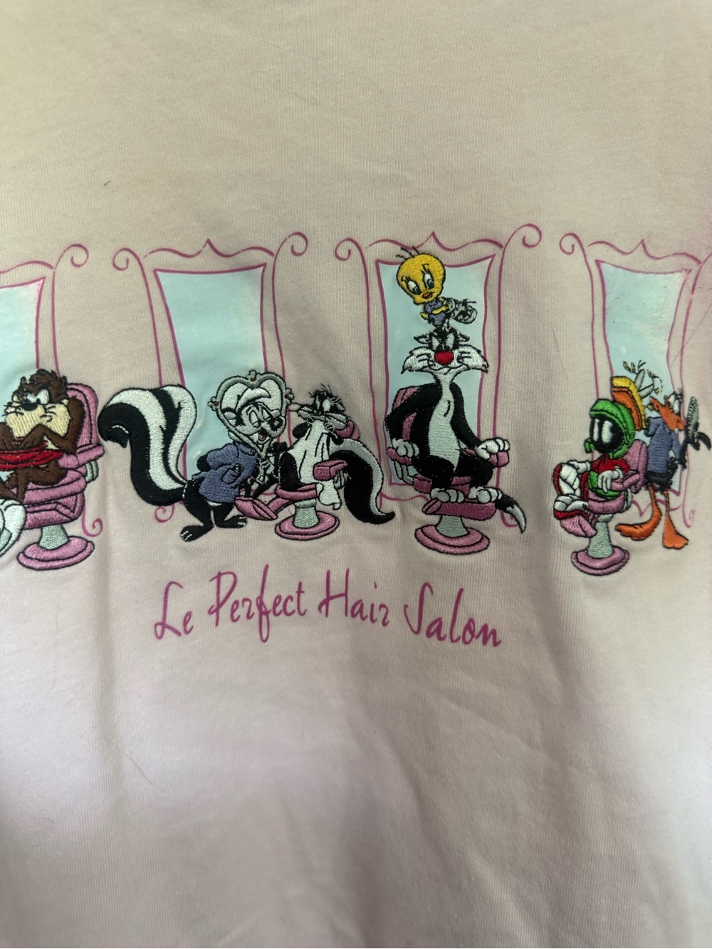 Warner Bros. Pink Looney Tunes 'Le Perfect Hair Salon' Graphic Tee View 2